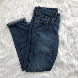 GAP medium wash cuffed Sexy Boyfriend jeans